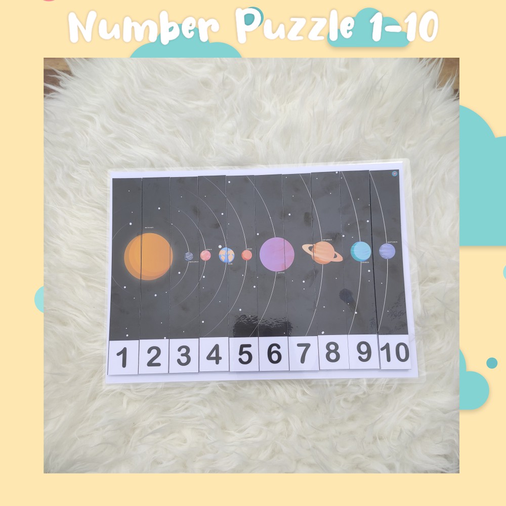 Number Puzzle 1-10 Belajar Mengurutkan Angka