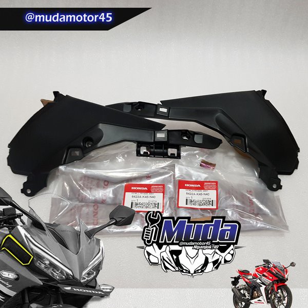 COVER BODY PIPI CBR150R KANAN KIRI CBR 150 FACELIFT K45G K45N SAMPING LAMPU DEPAN 6422A-6423A-K45