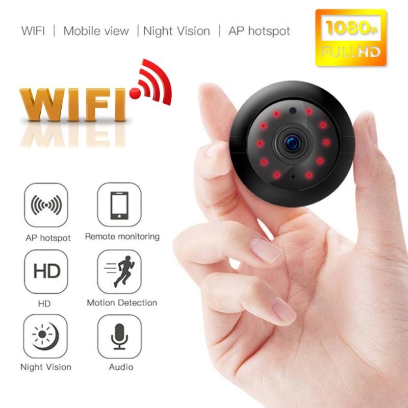 CCTV HD Wireless Ip Mini Camera Wifi Smart Net Cam Aplikasi V380 A1 ORIGINAL