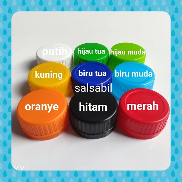 IS Tutup Botol Aqua 600ml 100 Pcs 1 Warna