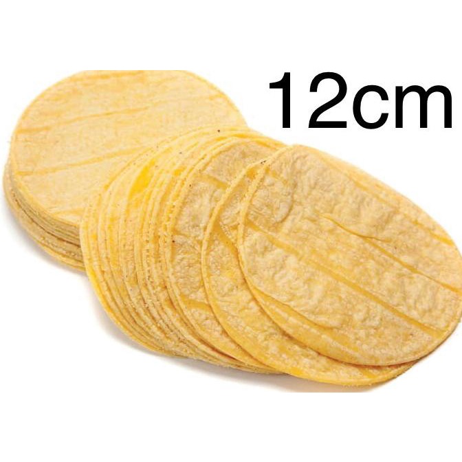 

Corn Tortilla Frozen (Kulit Nachos), Grosir, Murah, 12cm (+/- 35 pcs) TERLARIS TERPERCAYA ORIGINAL
