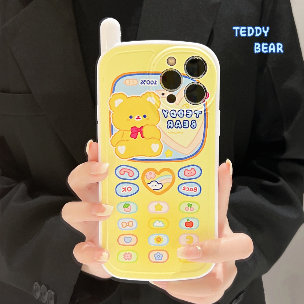 Soft Case Tpu Motif Kartun Beruang Untuk iPhone 13pro 13prm 11 7Plus 8Plus Xr XS 13 12pro Max