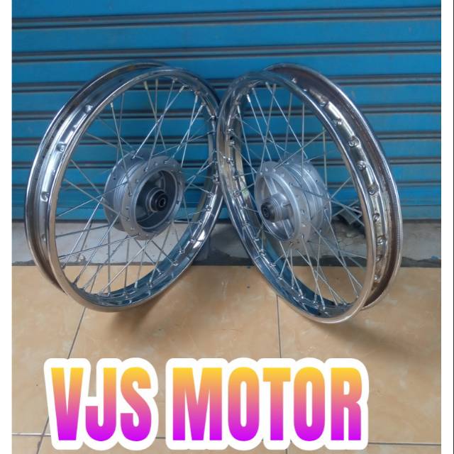 Pelek Velg blakang tromol 1 set jari jruji SUPRA X lama SUPRA fit Old HONDA WIN 100 masuk bisa pasan