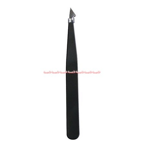 Trim Tweezers Deluxe Slant Tip Beauty Care Pingset Trim Black Pinset