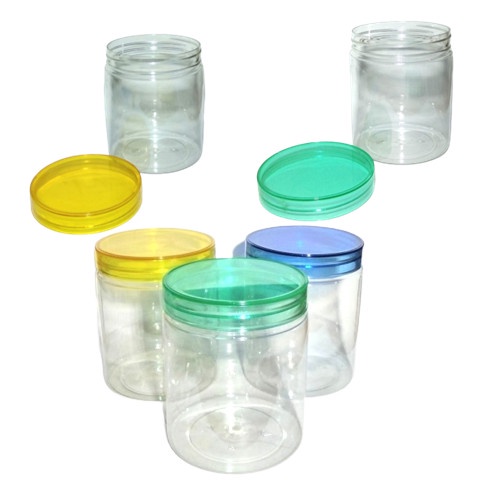 TOPLES JAR PET 650 ML 350 ML TABUNG TRANSPARAN TUTUP WARNA WARNI TOPLES KUE KERING TOPLES BUMBU TOPLES SAMBAL BOTOL SAMBAL