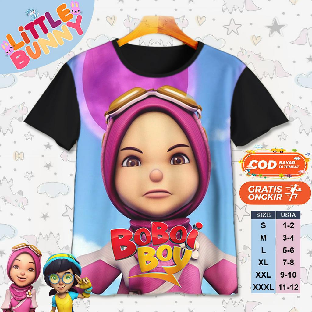 KAOS ATASAN ANAK LAKI LAKI PEREMPUAN YAYA BOBOIBOY GALAXY 6 BAJU KAOS ANAK BOBOIBOY