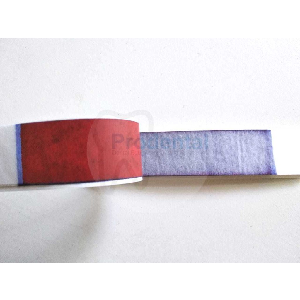 Articulating Paper Straight / Kertas Artikulasi Gigi (Blue / Red).