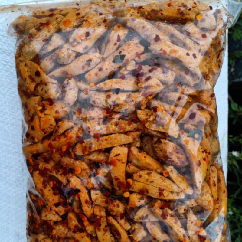 

Basreng pedas daun jeruk gurih dan renyah kemasan 100g, 250g dan 500g