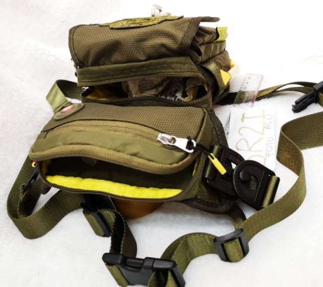 Tough 5501 warrior army tas selempang pinggang paha tough sling bag