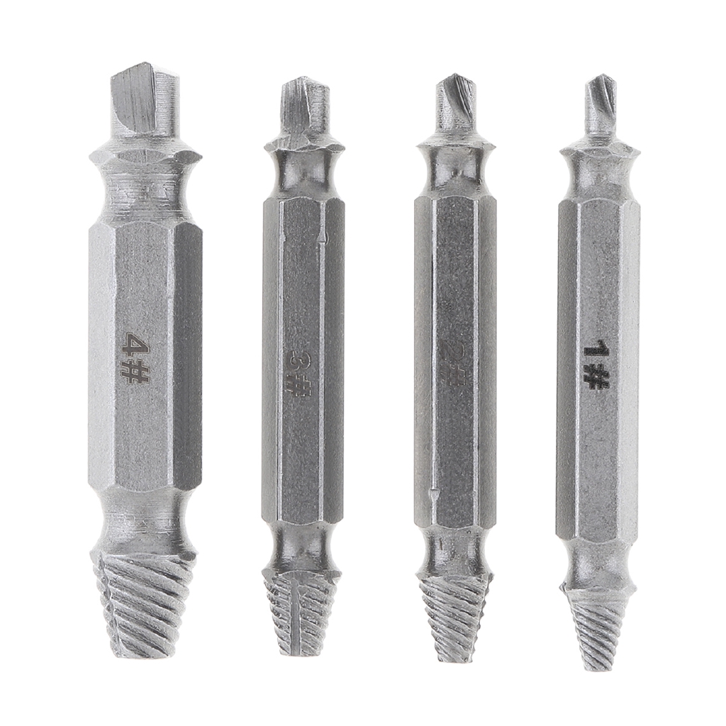 Set 4Pcs Mata Bor Drill Bit S2 Bahan Baja Alloy