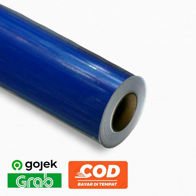 Skotlet biru tua glossy stiker motor dan aquarium