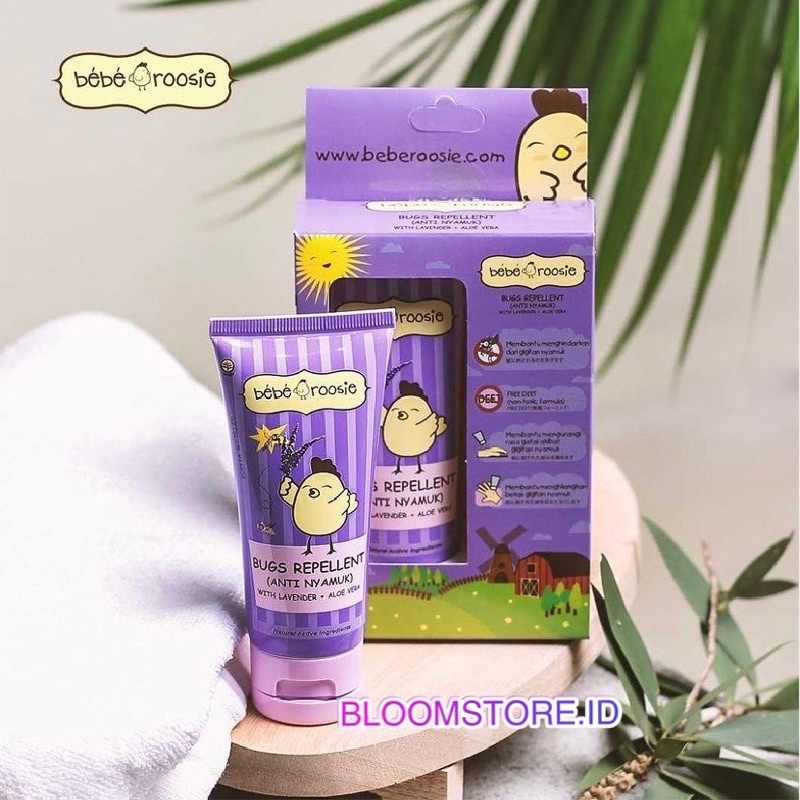 ANTI NYAMUK BEBE ROOSIE Rosie Telon Cream Minyak Bugs Repellent Lavender 60gr Beberosie Beberoosie