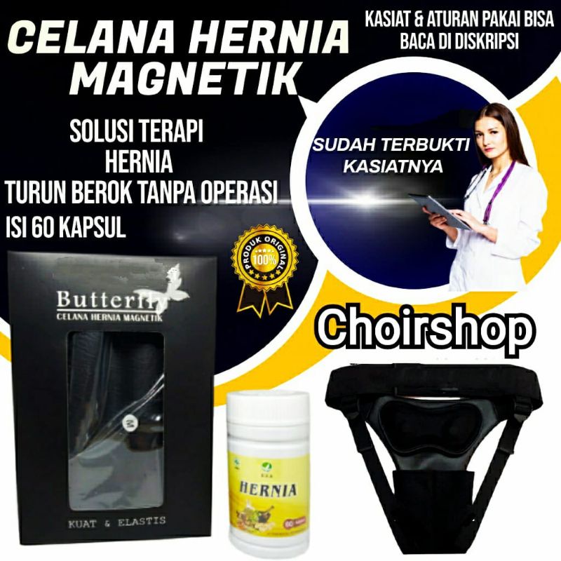 Butterfly Celana Hernia CD Penyembuhan Hernia Magnetik Plus Obat herbal Hernia