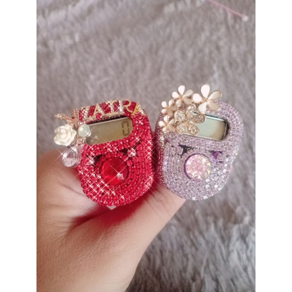 Tasbih digital LED / No LED swarovski custom nama