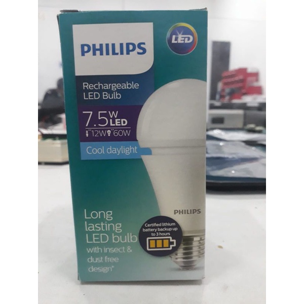 lampu philips emergency 7,5watt