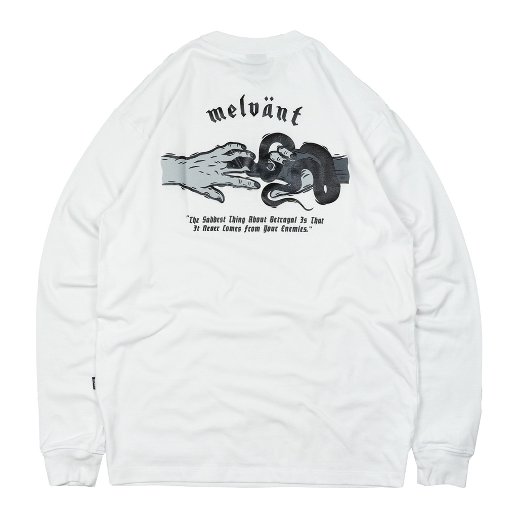 MLTS GILL WHITE - MELVANT LONGSLEEVE TSHIRT