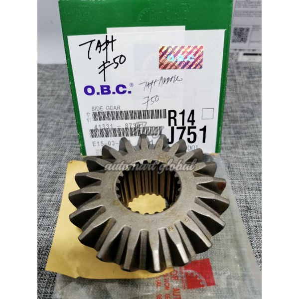 side gear gigi bolu gardan taft badak f50 obc