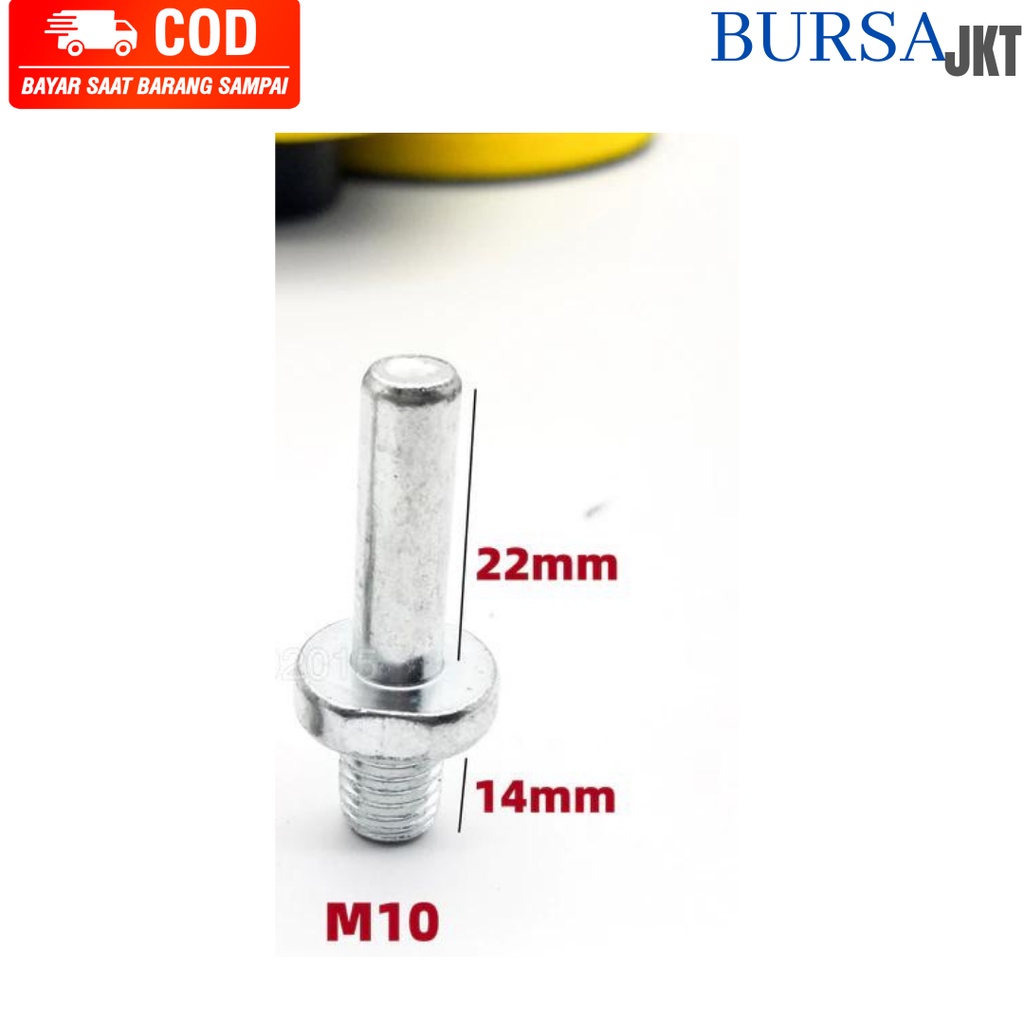 TATAKAN AMPLAS  BULAT 4 &quot; INCH MODEL MANGKOK + BAUT KONEKTOR M10