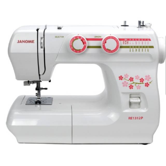 Mesin jahit portable Janome RE1312P serbaguna