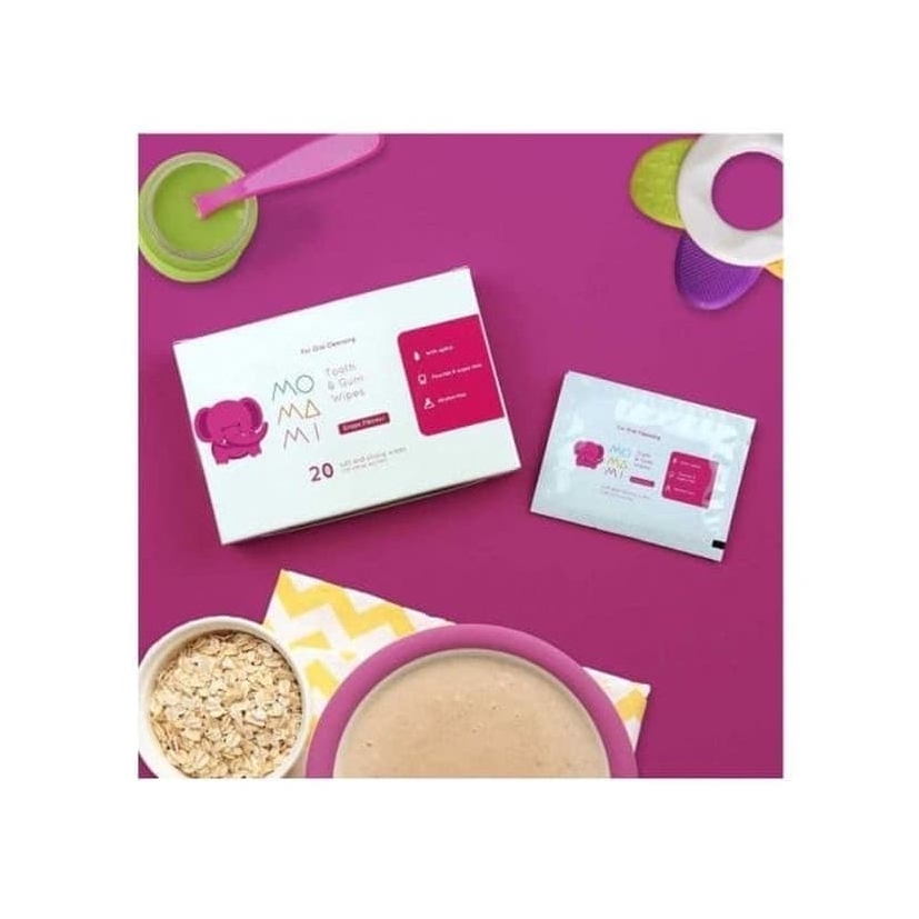 Momami Tooth &amp; Gum Oral Cleansing Wipes 20s