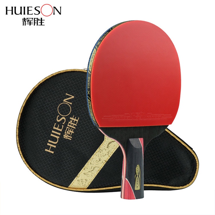 Huieson Raket Tenis Meja / Ping Pong 5 Bintang Bahan Carbon Fiber 9.8