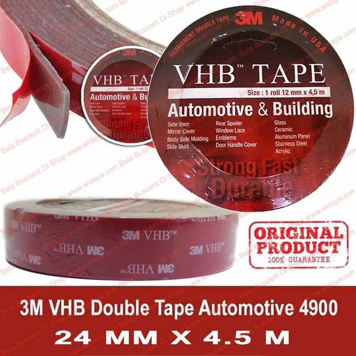 

Terbaru 3M Acrylic Foam Tapes VHB Double Tape 24mm Multi Base Strong Mounting