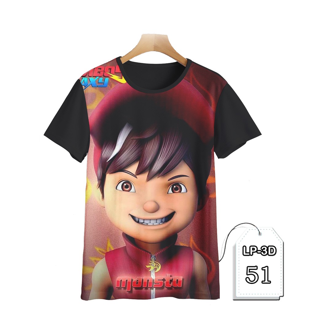 Baju Boboiboy Api Kaos Anak laki-laki Printing 3D #LP3D-51