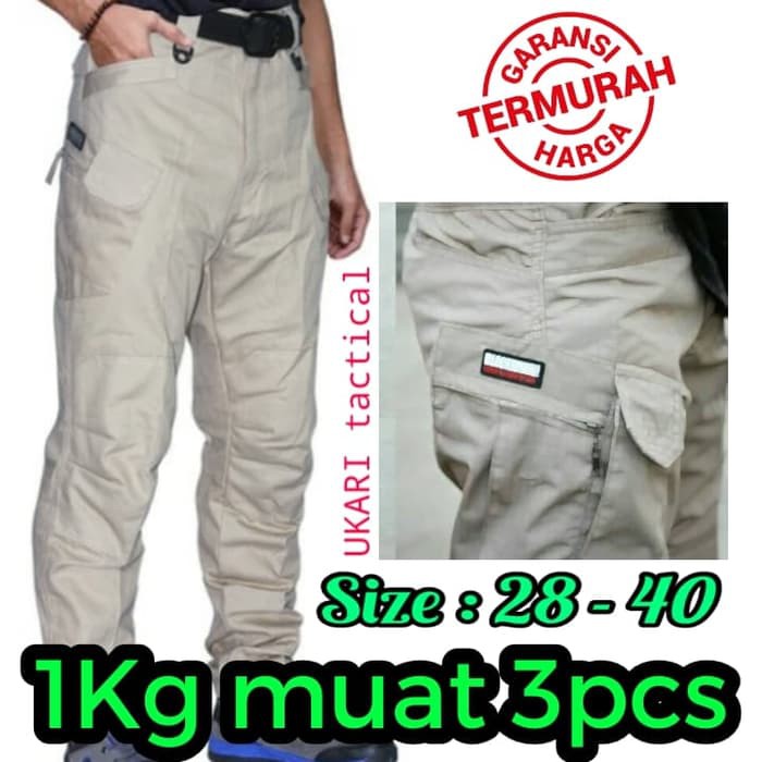 Celana Pendek Cargo Kempol Pendek Army Hitam Metal Punk Prapatan Rebel E9X8  Promo Celana panjan