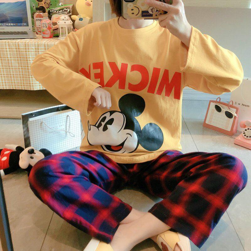 BAJU TIDUR IMPORT - MICKEY KUNING