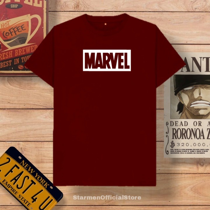 Kaos Distro Unisex MARVEL Katun Combed 30s / sablon polyflex /polyflex premium / Pakaian Pria Wanita Atasan Cowok Cewek /kaos kekinian / kaos viral / tshirt tumbrl tee basic /SIZE M , L , XL , XXL / kaus oblong oversize kaos murah best seller ready