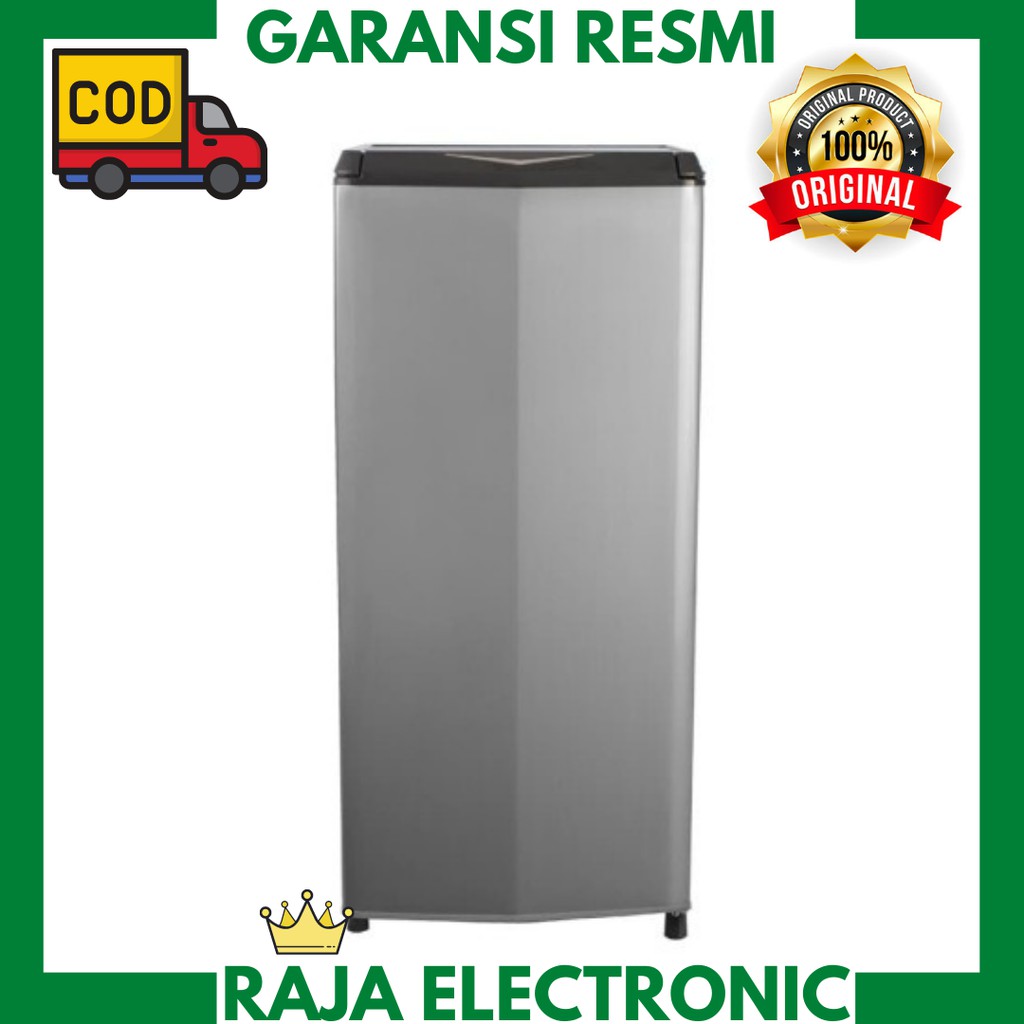 Kulkas 1 Pintu AQUA AQR-D187(S) SILVER / AQR-D187 S 155 LITER