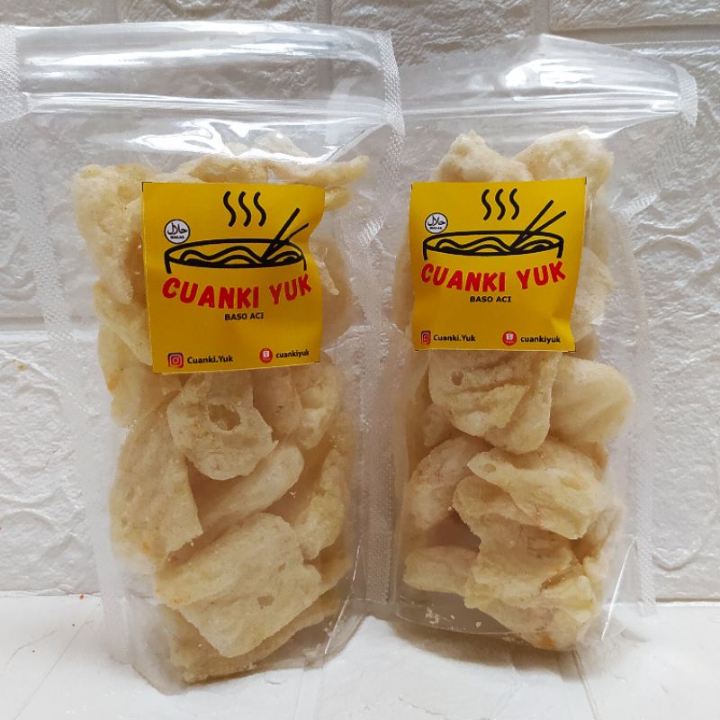 

Cuanki Lidah patahan 50g, toping baso aci
