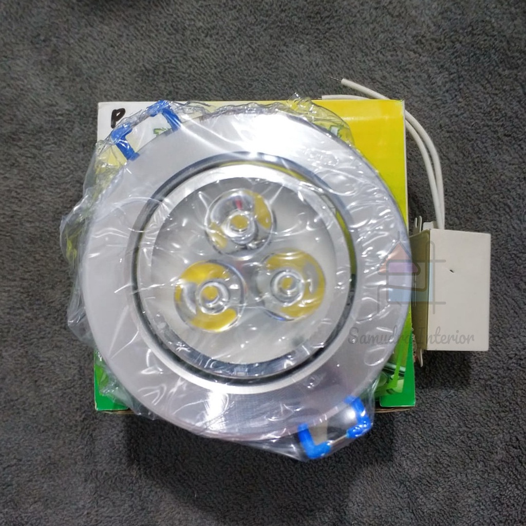 Lampu Downlight LED 3 watt Bossecom - Putih / Kuning