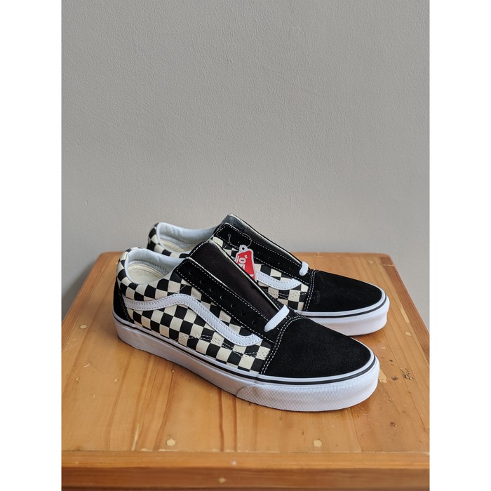 vans old skool primary checkerboard black white