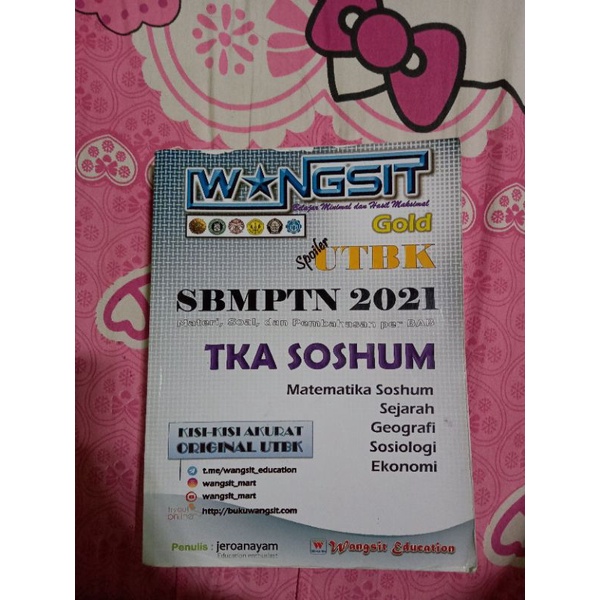 Preloved Buku TKA SOSHUM by WANGSIT JEROANAYAM
