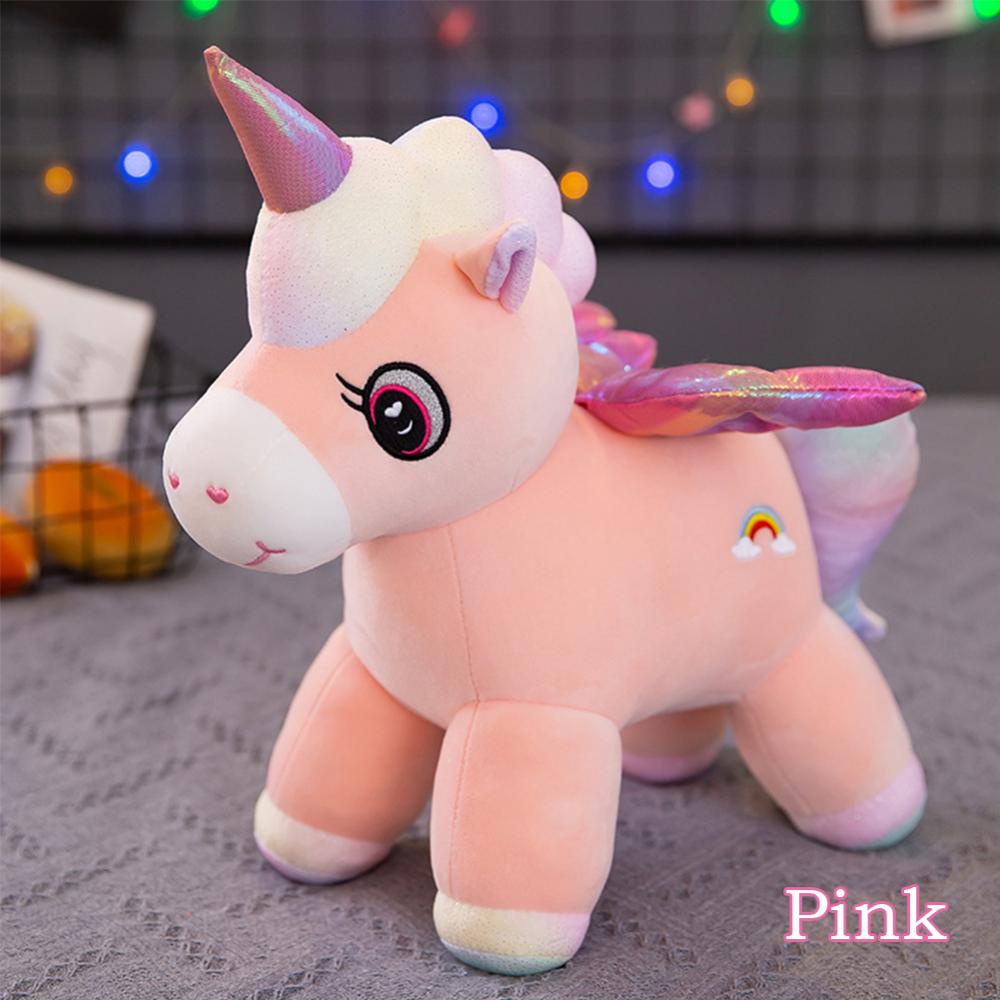 Timekey Mainan Boneka Stuffed Plush Unicorn Kawaii Lembut Untuk Anak Perempuan I5W8