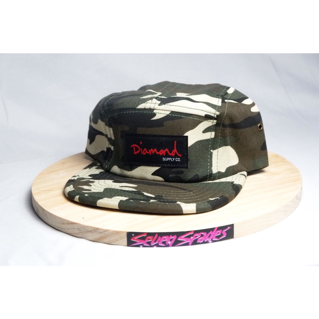 topi snapback 5 panel diamond