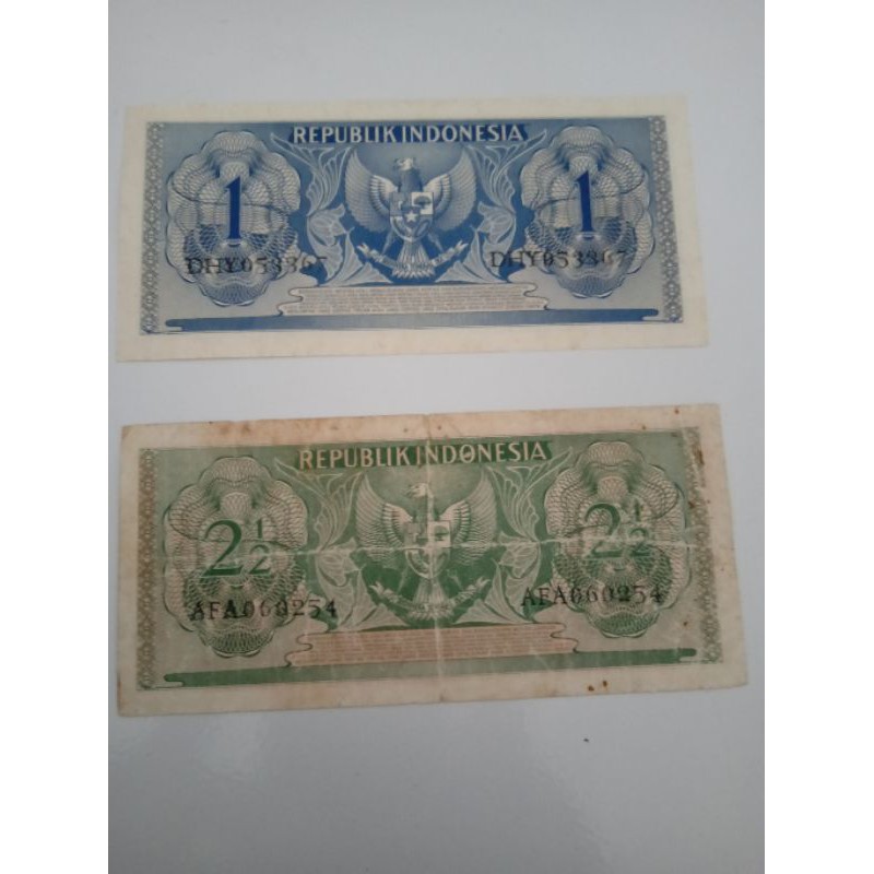 Uang kuno kertas sandang pangan 1954