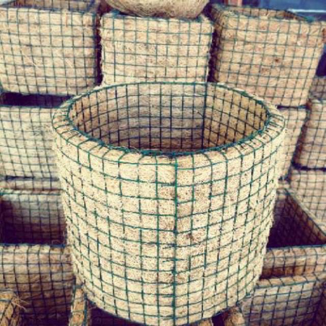 Pot Jaring Pot Sabut Kelapa Pot Tempel Pot Anggrek Media Tanam, Pot Bulat, Pot Media Tanaman, Pot
