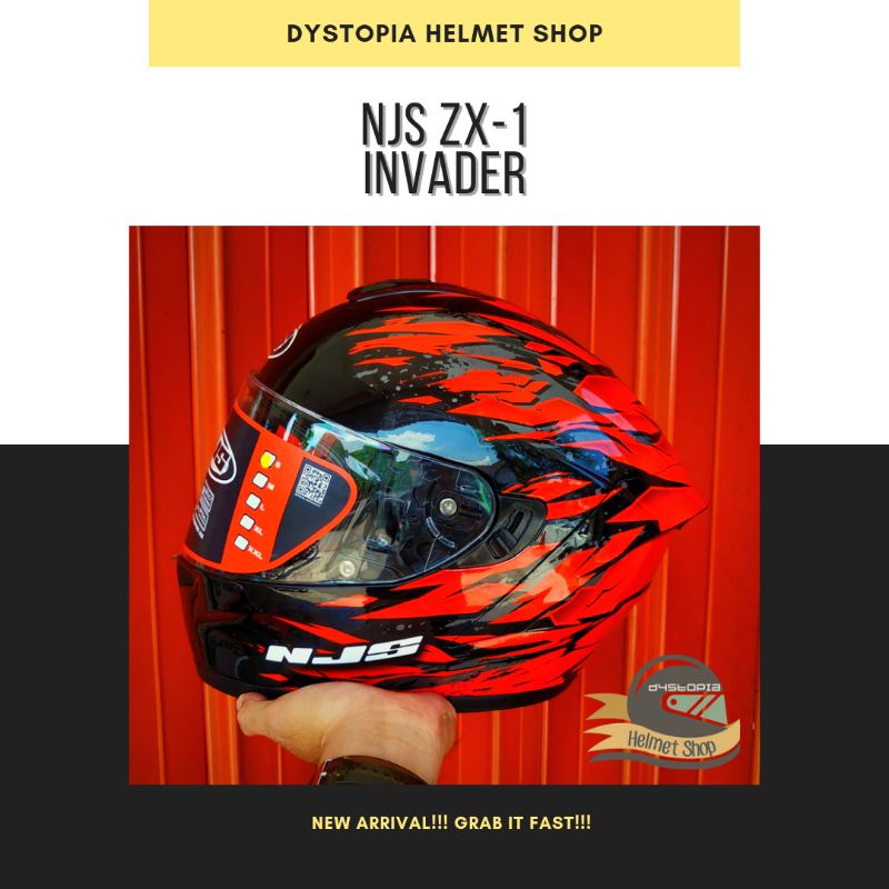 NJS ZX1 Invader NJS ZX-1 Invader NJS Fullface not NJS Kairoz