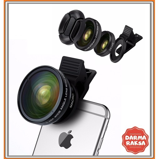 Apexel - Lensa Super Wide dan Macro Ponsel (Original)