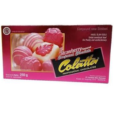 

BAHAN KUE COKELAT STRAWBERRY COMPOUND COLATTA 250GR PERISA MAKANAN & MINUMAN