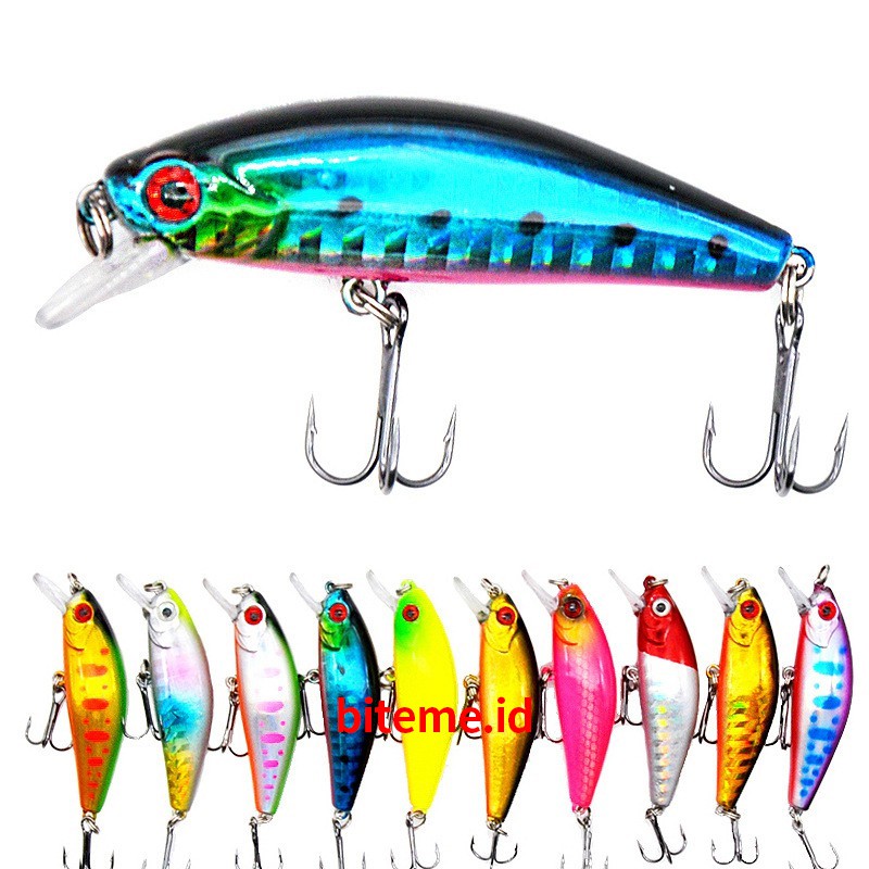 58mm/6g New Sinking Minnow Umpan Pancing Swimbait Fishing Lure Bass Wobbler Ikan Kecil Kail Memancing Kait