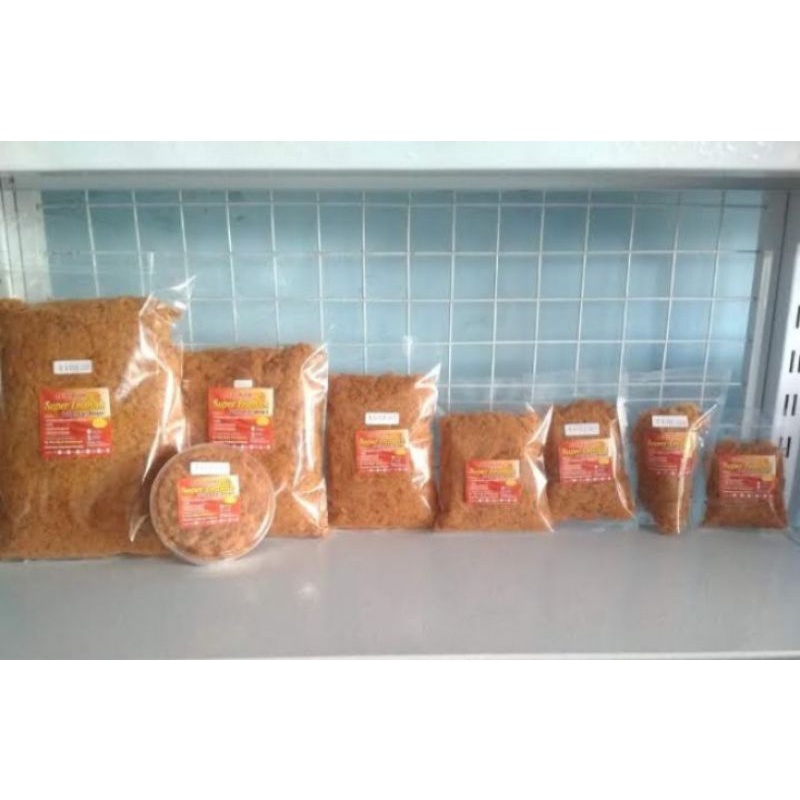 

Abon Ayam Super Enak kemasan bantal 50g