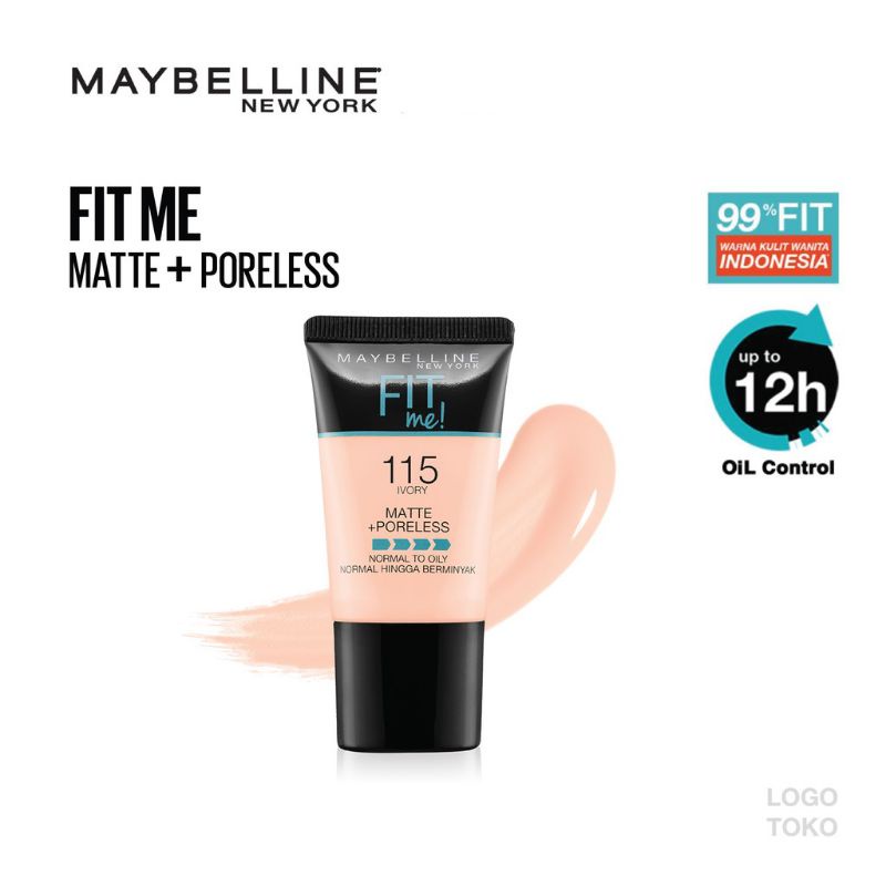 Maybelline Fit me Foundation Matte + Poreless 30 &amp; 18ml