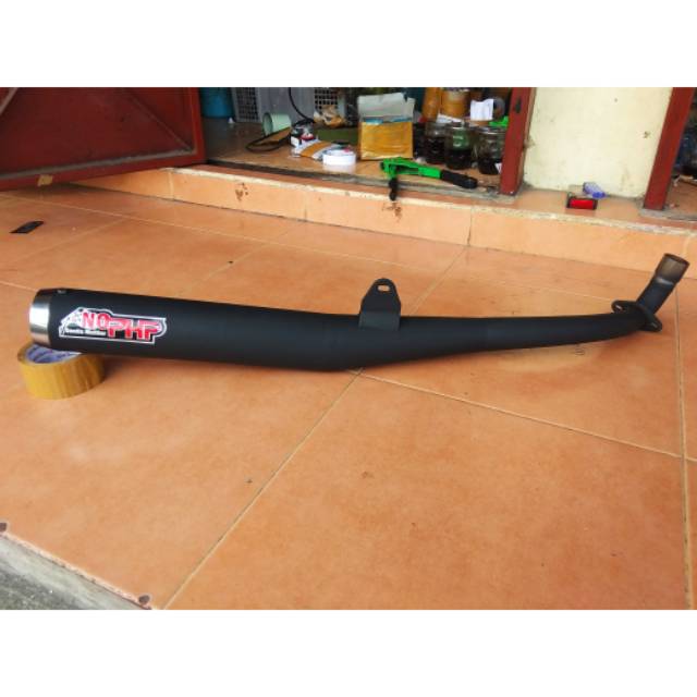 KNALPOT RACING FORCE1 FIZ FIZR SR BAMBU HITAM