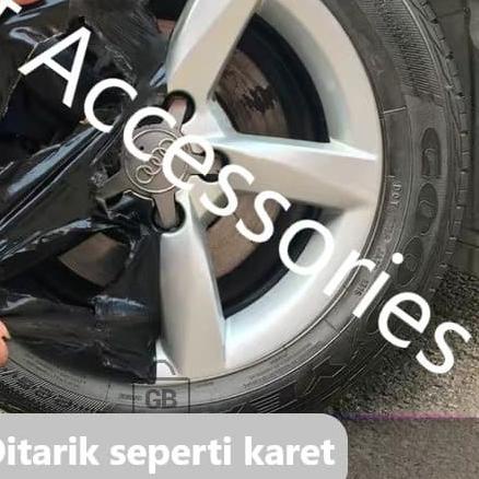 ☏ O0360 Rubber Paint Cat Karet Semprot Velg Ban dan Body Mobil Motor - Hitam Doff ۞