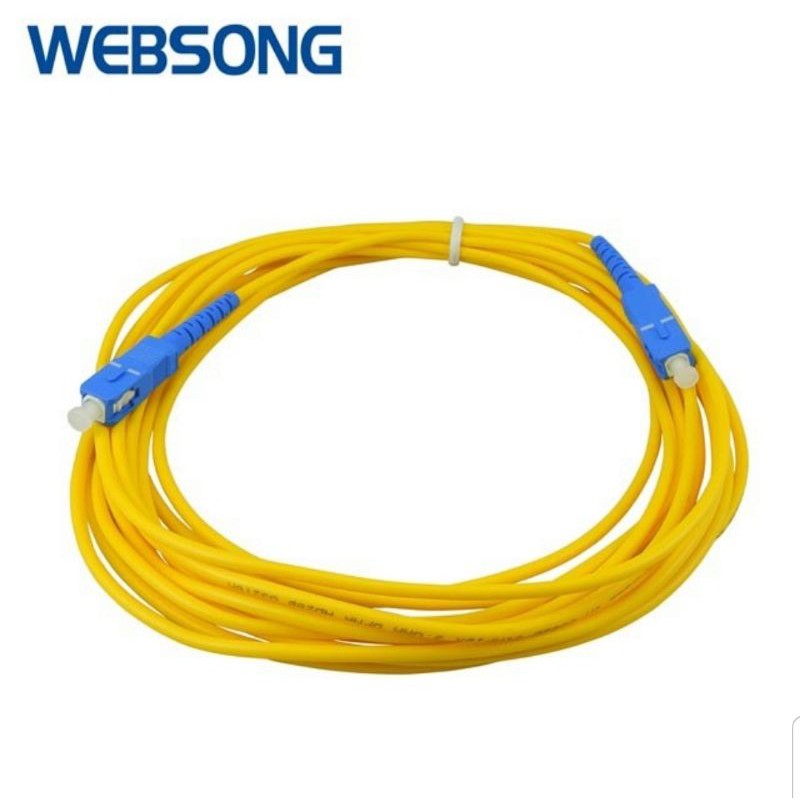 Kabel Fiber Optic Patch Cord SC to SC UPC 5M Indihome WEBSONG