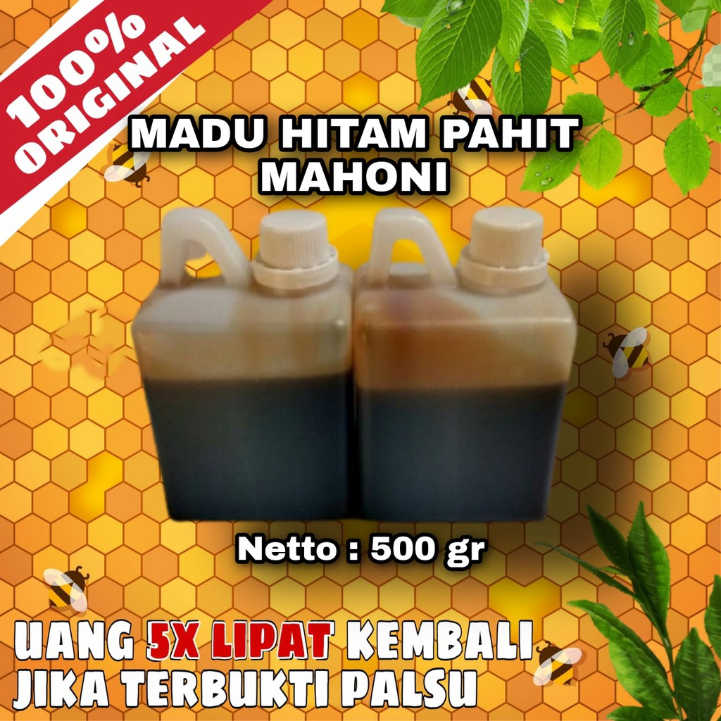 

Madu Hitam Pahit Mahoni Murni 100% Asli- Madu Murni Asli 500gr