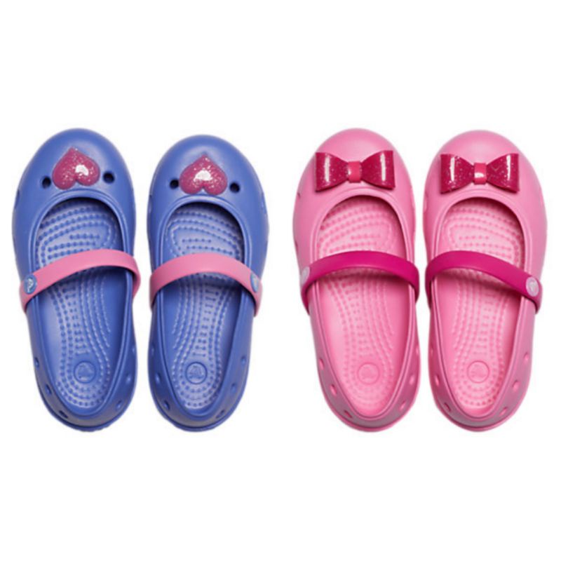 Sandal Crocs Kids Keeley Embellished Flat / Crocs Anak / Sepatu Crocs Anak Perempuan / Sepatu Balet